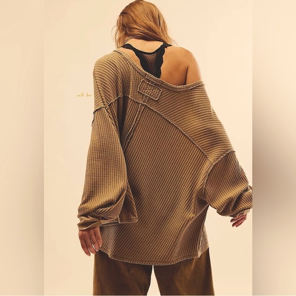 Free People We the Free Coraline Boho Casual Thermal Size Small NWOT - Picture 11 of 14